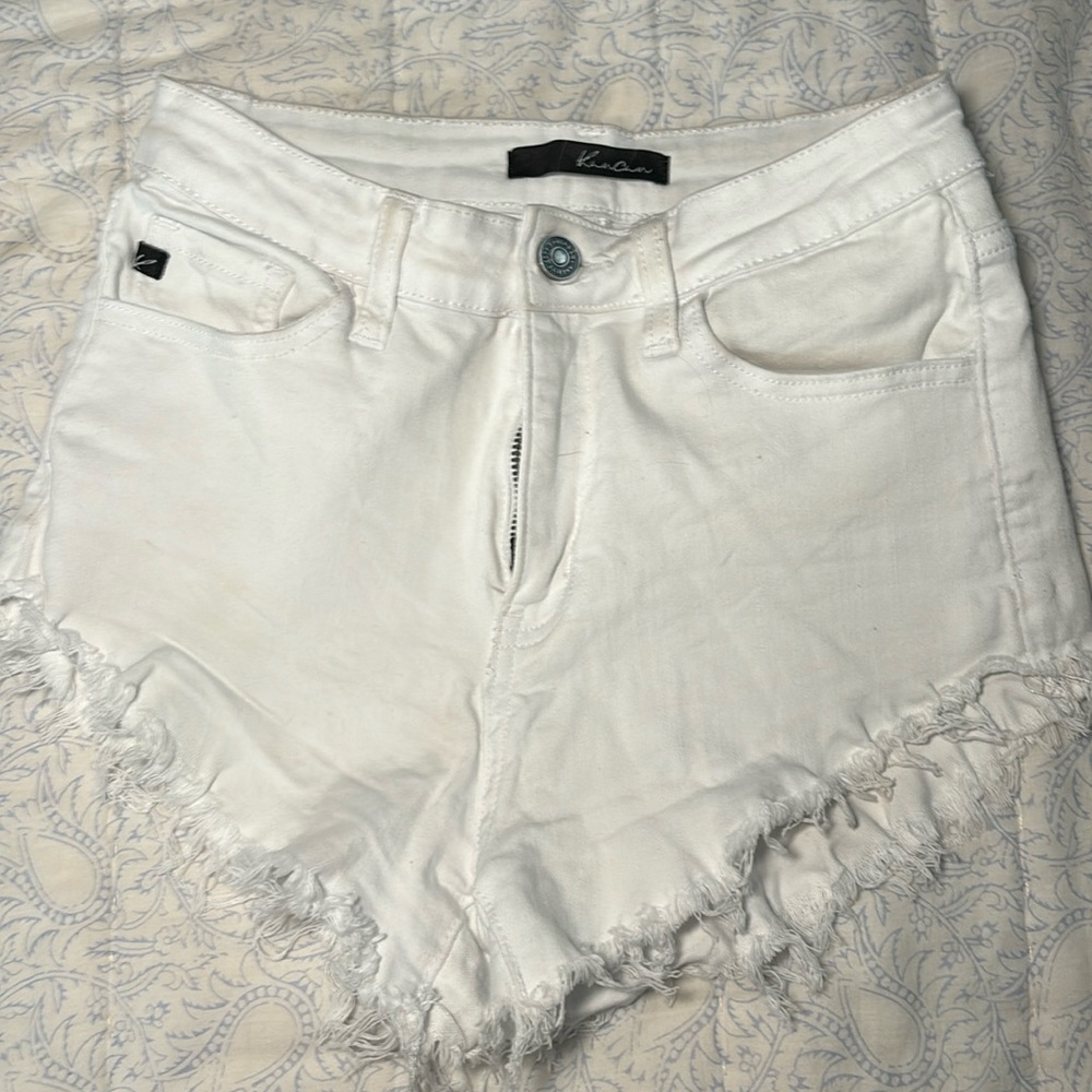 Gently worn White KanCan Jean shorts.